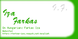 iza farkas business card